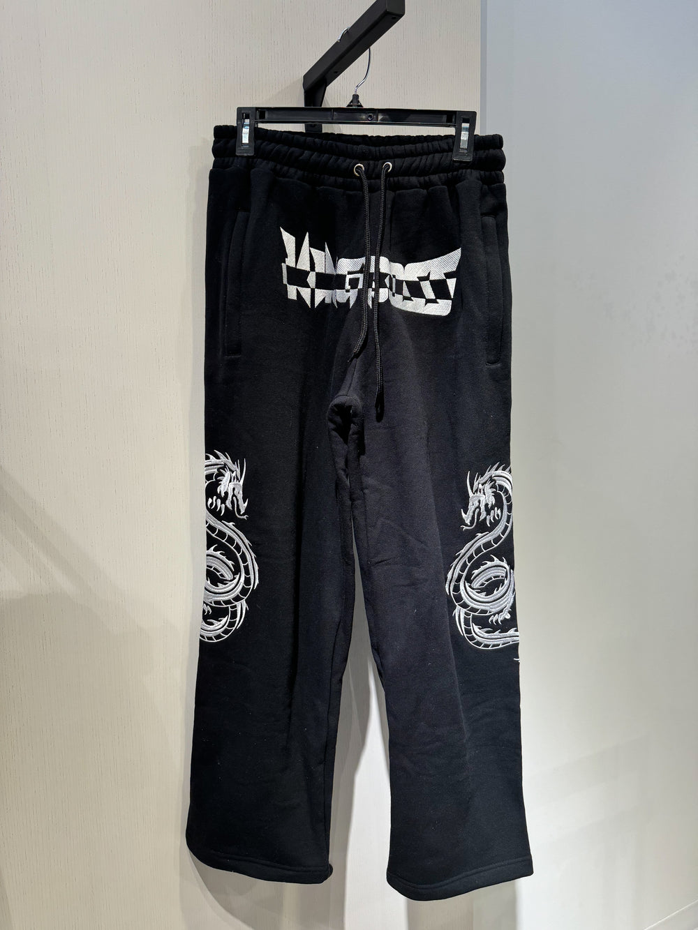 Black “Dragon” Flared Sweats