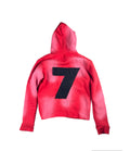 Red “7” Strip Hoodie