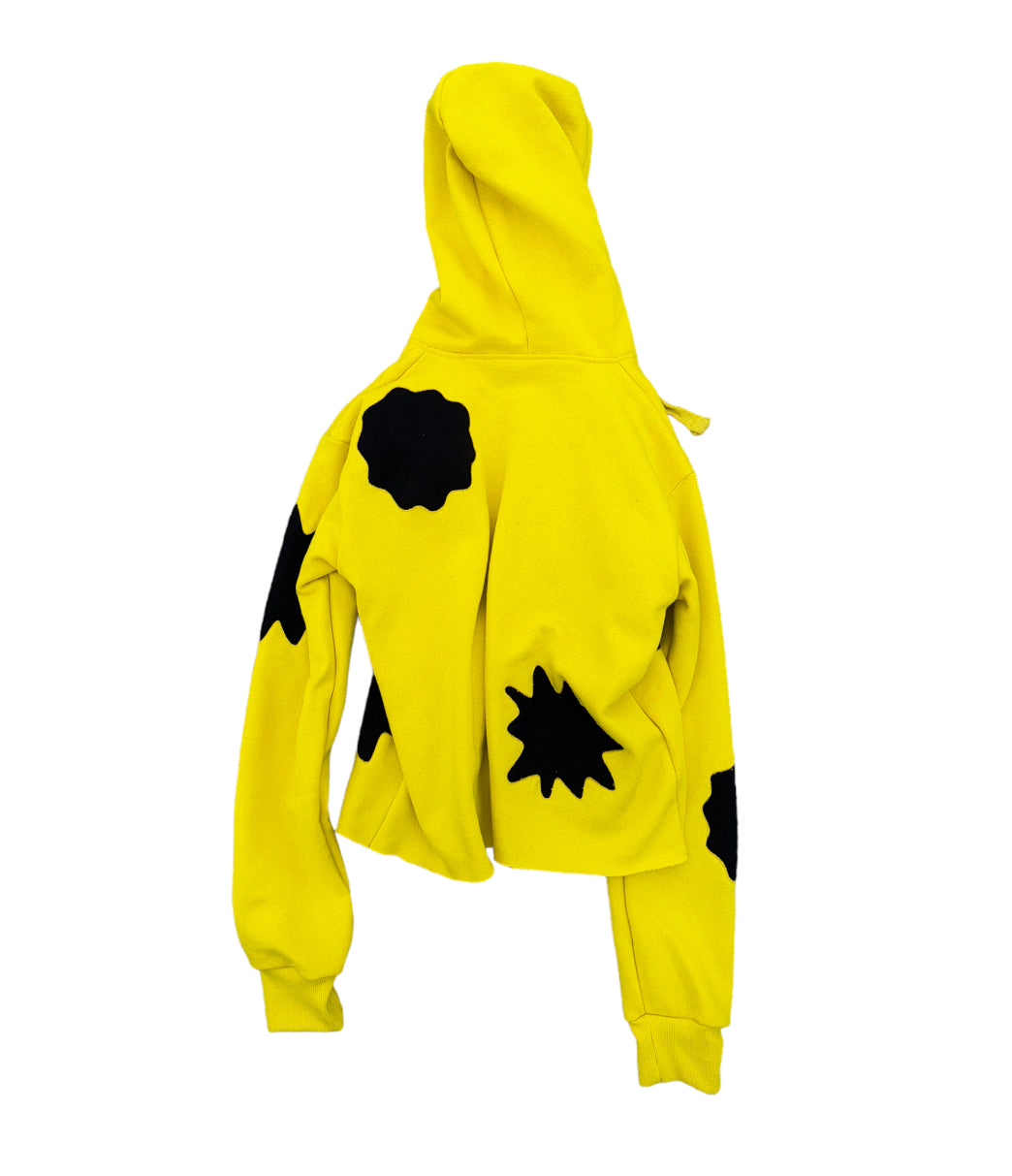 Yellow Asteroid Cropped Pullover