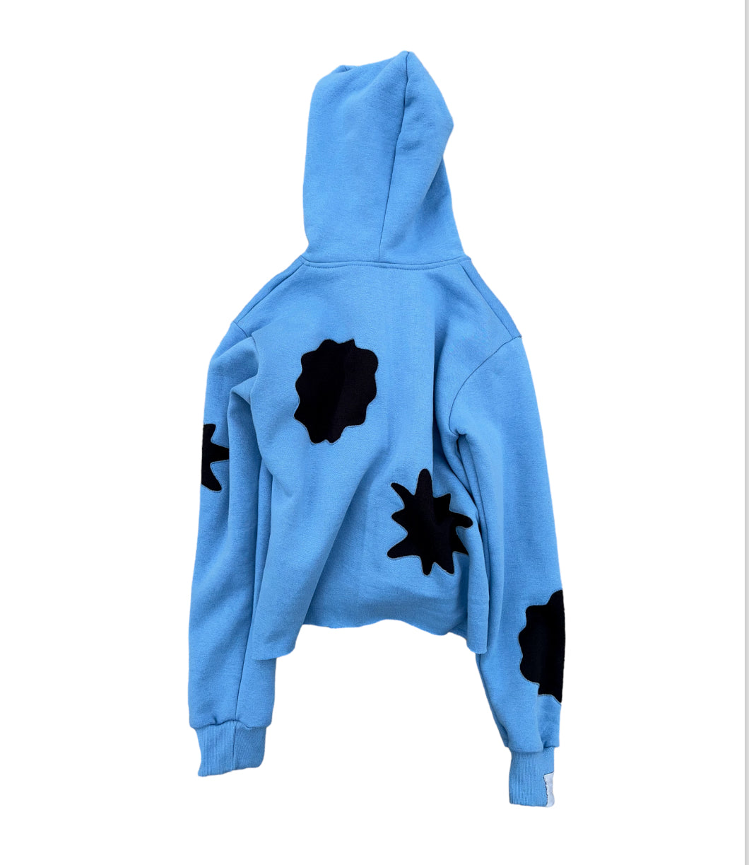 Blue Asteroid Cropped Pullover