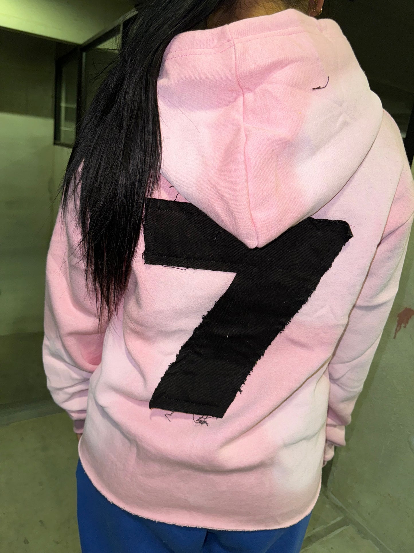 Pink “7” Strip Hoodie