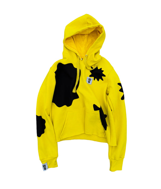 Yellow Asteroid Cropped Pullover