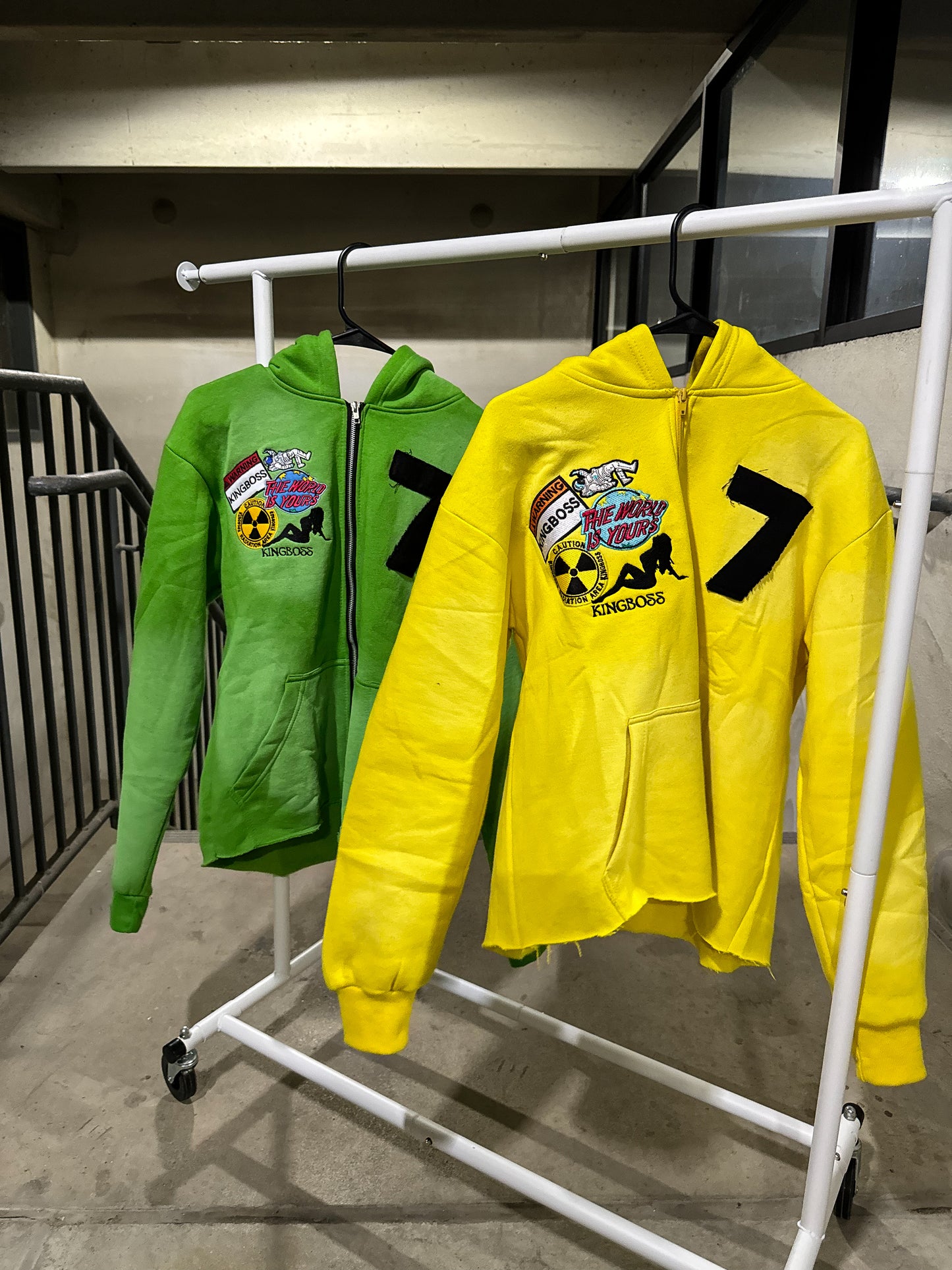 Yellow “7” Strip Hoodie