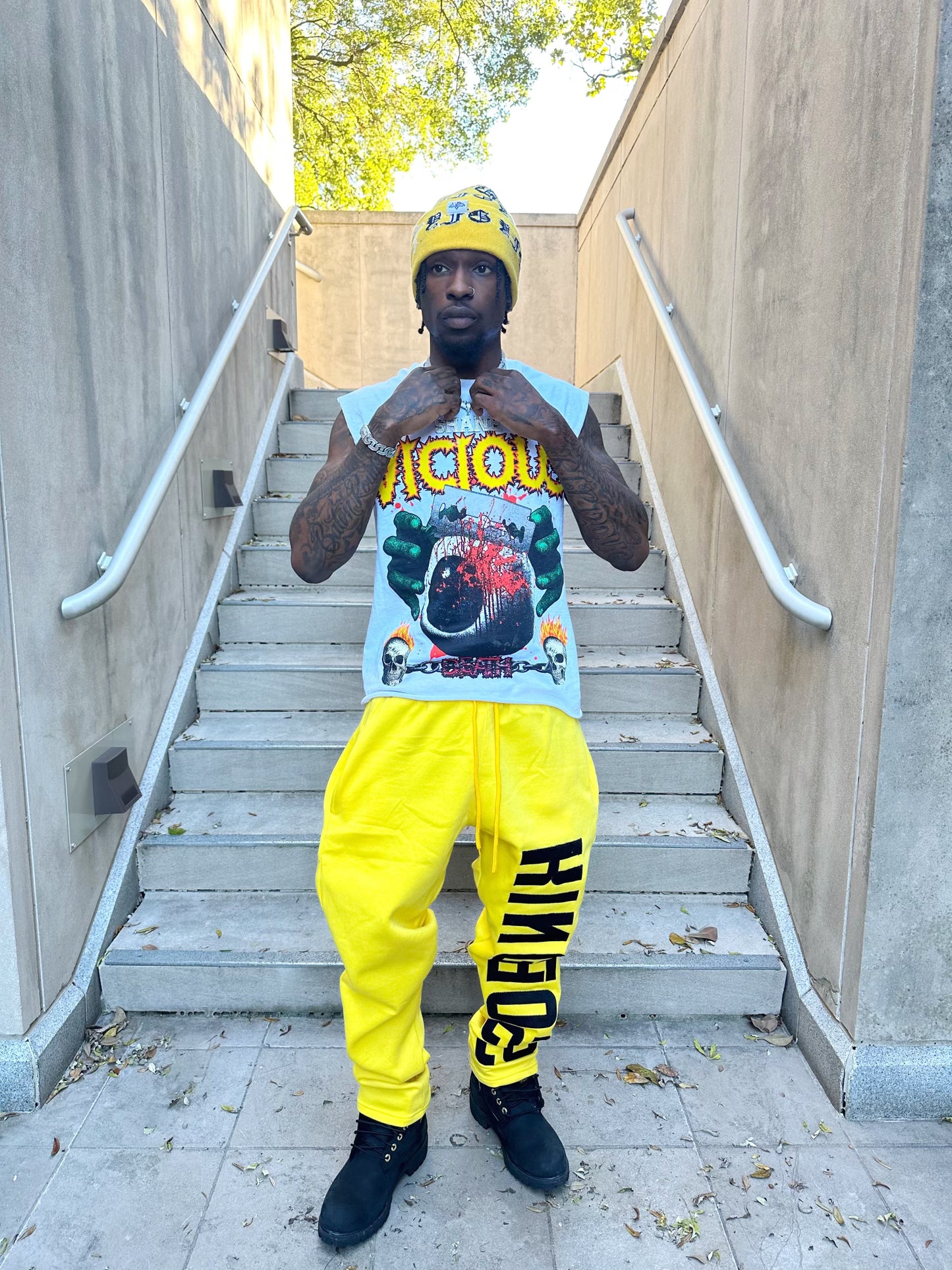 Yellow KBO Joggers