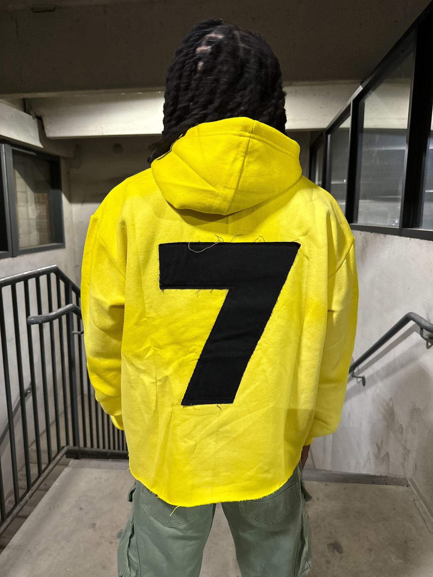 Yellow “7” Strip Hoodie