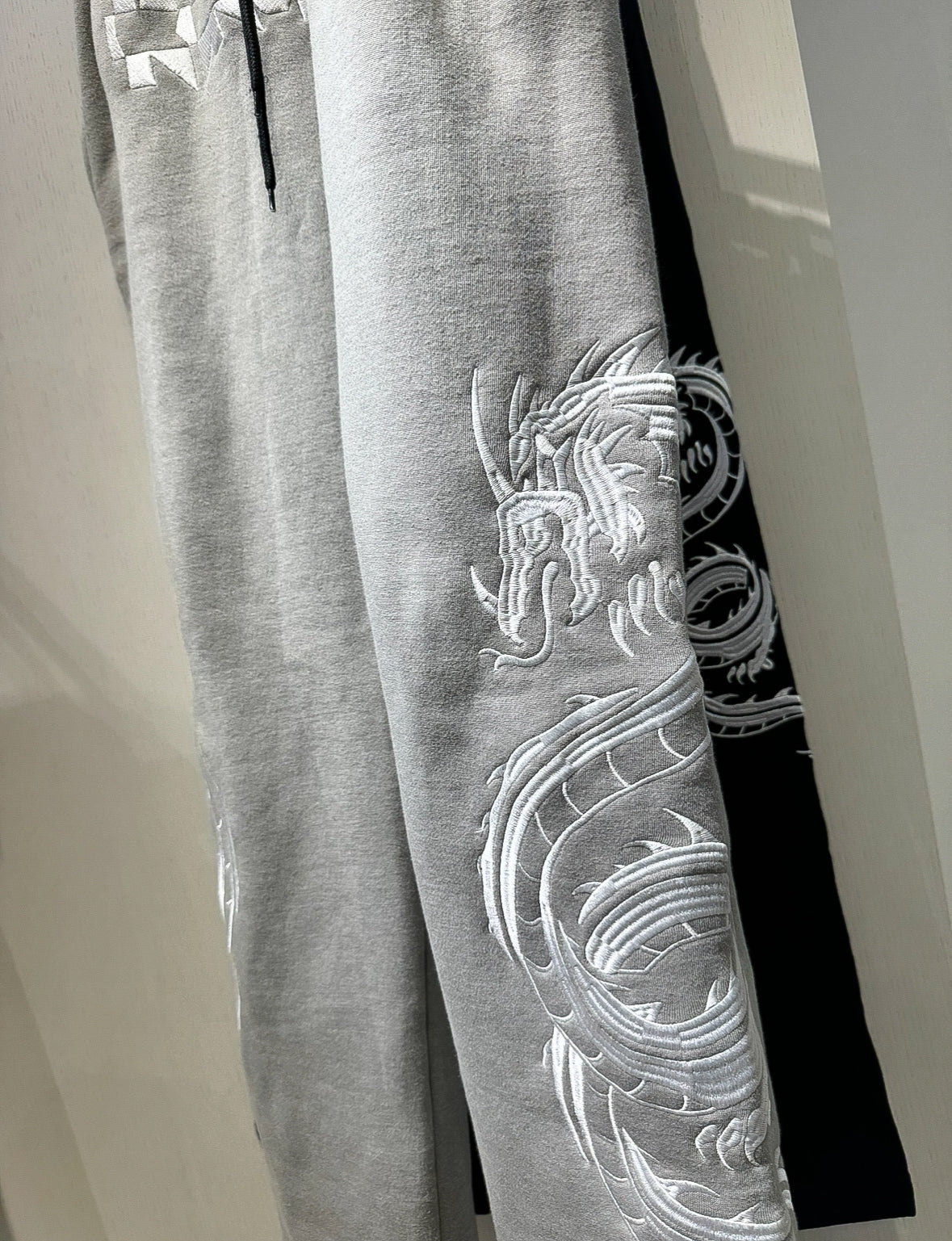 Grey “Dragon” Flared Sweats