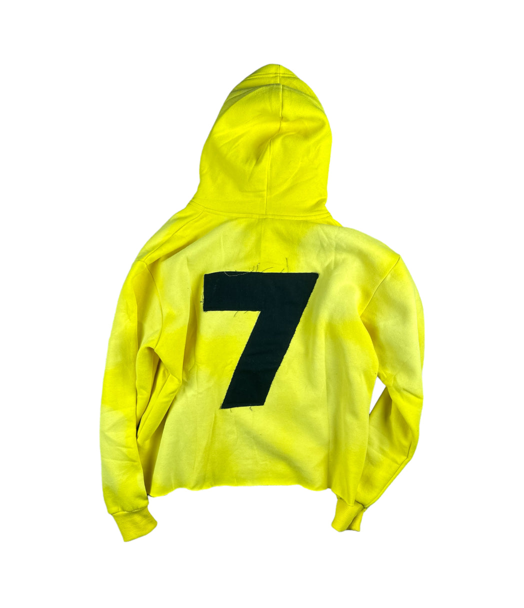 Yellow “7” Strip Hoodie