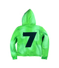 Green “7” Strip Hoodie