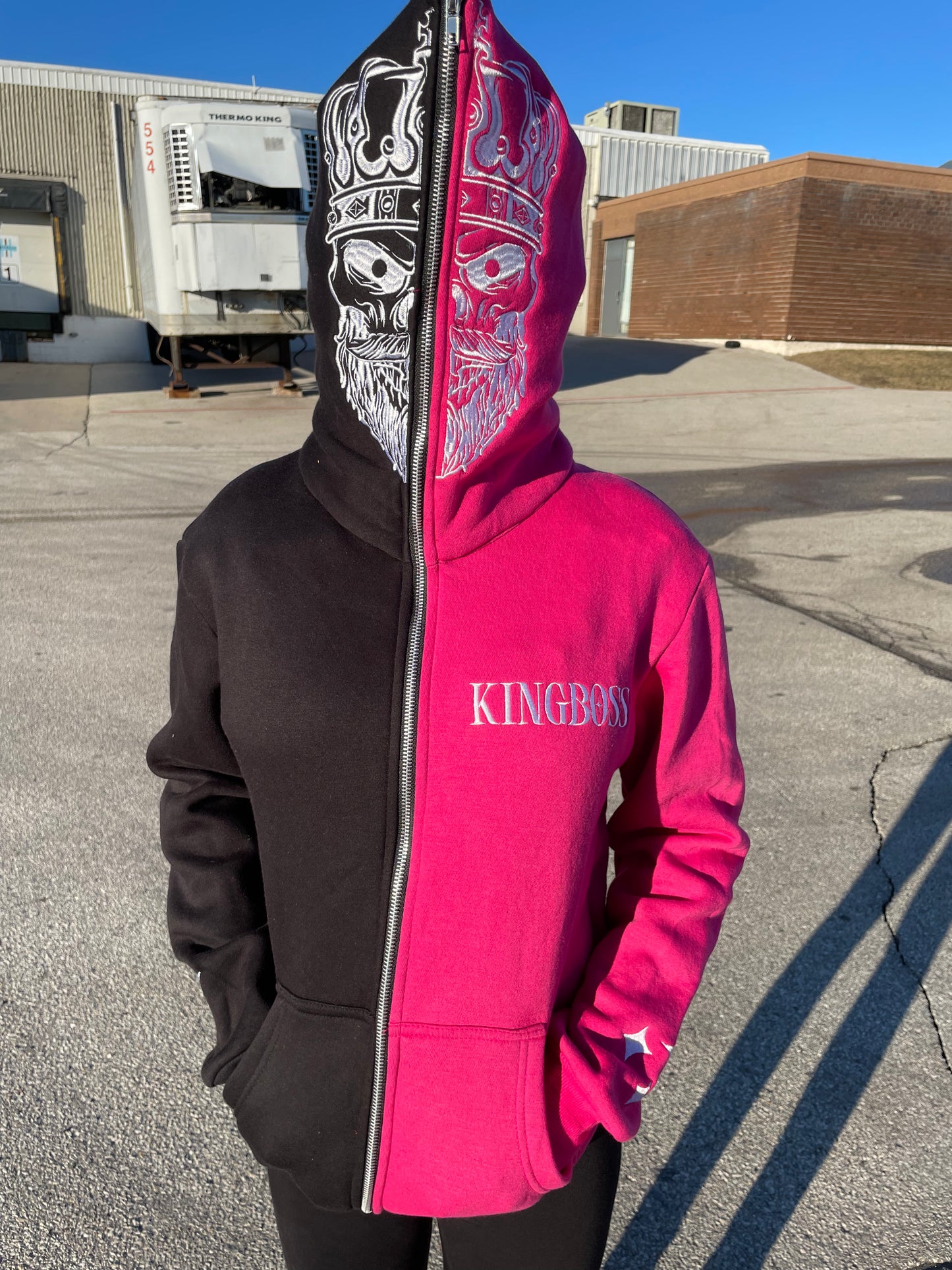 Hot Pink x Black Star Full Zip