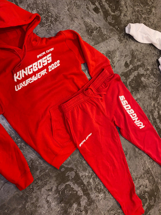 “KBLW” Red Jogging Suit