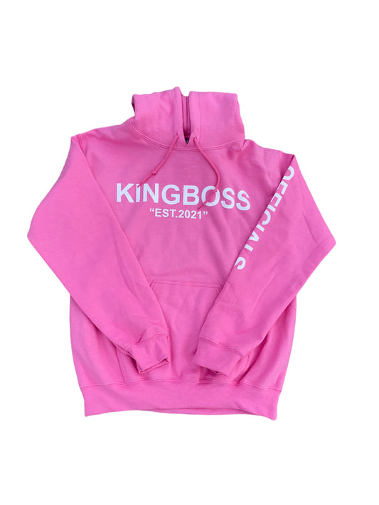 KB Signature Hoodie (Pink&White)