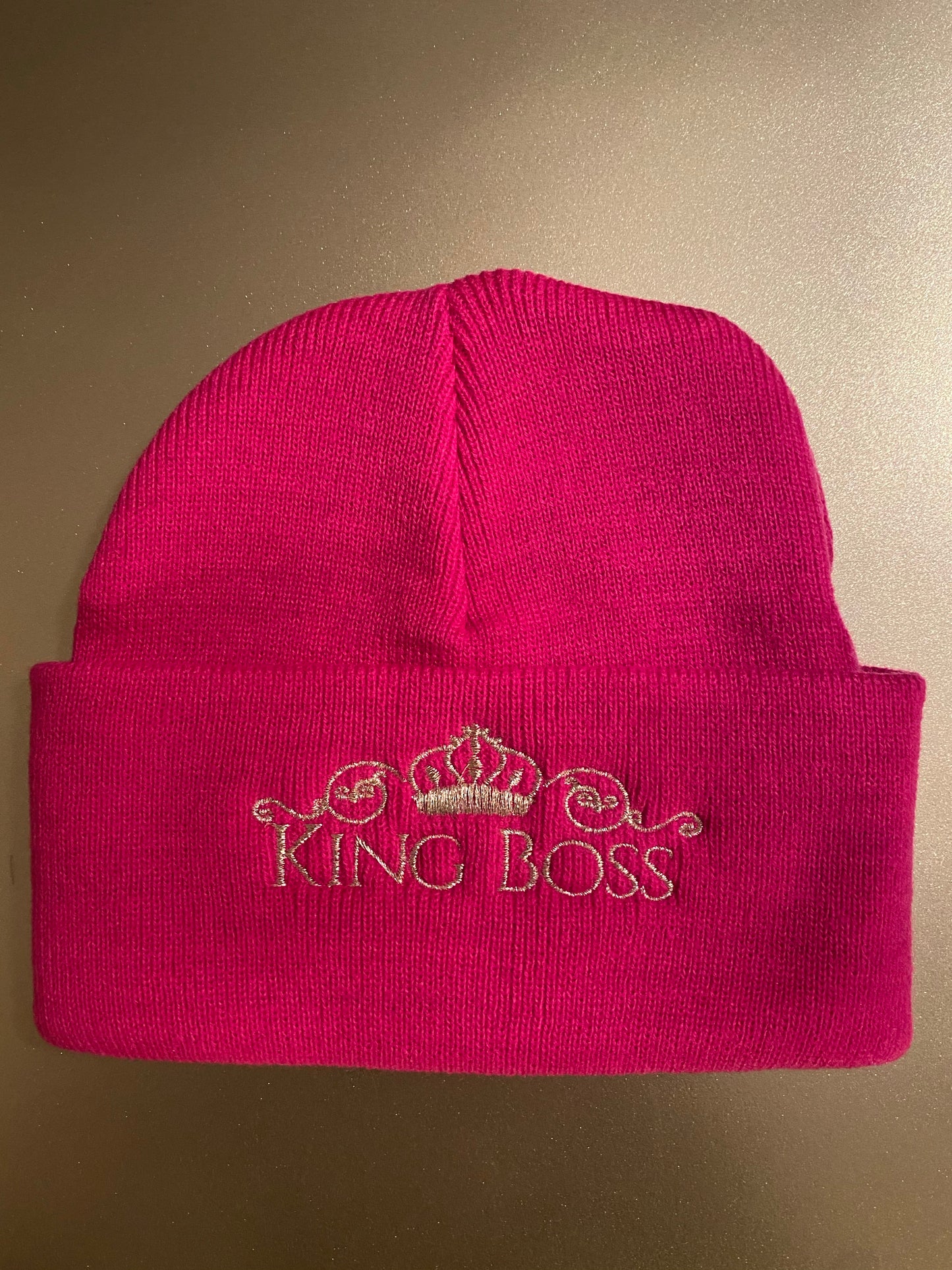 KB Signature Beanie (Dark Pink)